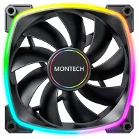 Вентилятор для корпуса Montech AX140 ARGB 140х140x25 черный 4-pin 27.9дБ (AX140 PWM BLACK) Ret