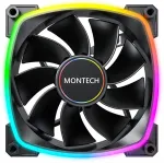 Вентилятор для корпуса Montech RX140 Reverse ARGB 140х140x25 черный 4-pin 27.9дБ (RX140 PWM BLACK) Ret