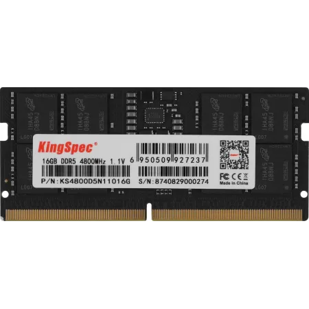 Память DDR5 16GB 4800MHz Kingspec KS4800D5N11016G RTL PC5-38400 CL40 SO-DIMM 288-pin 1.1В single rank Ret