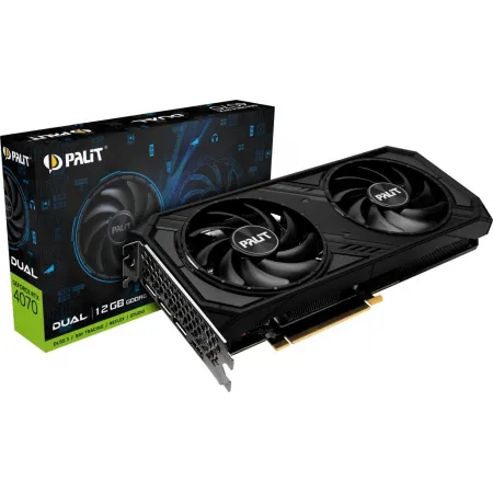 Видеокарта Palit PCI-E 4.0 RTX4070 DUAL NVIDIA GeForce RTX 4070 12Gb 192bit GDDR6 1920/20000 HDMIx1 DPx3 HDCP Ret