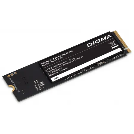 Накопитель SSD Digma PCIe 3.0 x4 512GB DGSM3512GP53T Mega P5 M.2 2280