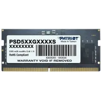 Память DDR5 8GB 5600MHz Patriot PSD58G560041S Signature Line RTL PC5-44800 CL46 SO-DIMM 262-pin 1.1В single rank Ret