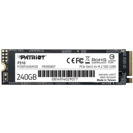 Накопитель SSD Patriot PCIe 3.0 x4 240GB P310P240GM28 P310 M.2 2280