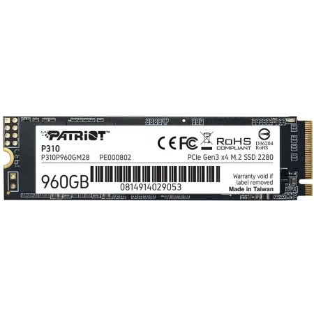 Накопитель SSD Patriot PCIe 3.0 x4 960GB P310P960GM28 P310 M.2 2280