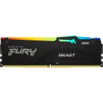 Память DDR5 16GB 6000MHz Kingston KF560C36BBE2A-16 Fury Beast RGB RTL Gaming PC5-48000 CL36 DIMM 288-pin 1.35В single rank с радиатором Ret