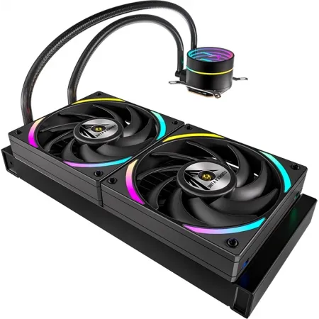 Система водяного охлаждения Formula Oasis L240 ARGB Soc-AM5/AM4/1200/2066/1700/1851 черный 4-pin Al+Cu 310W Ret (OASIS L240 ARGB BK)
