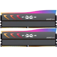 Память DDR5 2x16GB 6400MHz Silicon Power SP032GXLWU64AFDK Xpower Storm RGB RTL Gaming PC5-51200 CL32 DIMM 288-pin 1.4В kit single rank с радиатором Ret