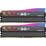 Память DDR5 2x32GB 6400MHz Silicon Power SP064GXLWU64AFDK Xpower Storm RGB RTL Gaming PC5-51200 CL32 DIMM 288-pin 1.4В kit single rank с радиатором Ret