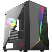 Корпус Bloody BD-CC106 черный без БП ATX 8x120mm 1xUSB2.0 1xUSB3.0 audio bott PSU
