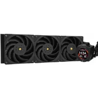Система водяного охлаждения Thermalright Core Vision 360 Soc-AM5/AM4/1200/1700/1851 черный 4-pin 28.1dB Al LCD Ret (C-VISION-360-BL)