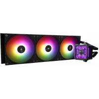 Система водяного охлаждения Thermalright Frozen Warframe PRO 360 ARGB Soc-AM5/AM4/1200/1700/1851 черный 4-pin 29.8dB Al LCD Ret (F-WFRAME-PRO-360-BL-ARGB)