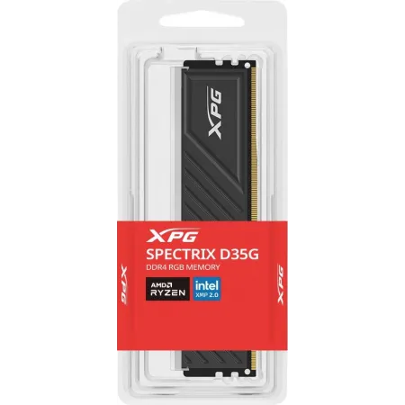 Память DDR4 8GB 3600MHz A-Data AX4U36008G18I-SBKD35G XPG Spectrix D35G RGB RTL PC4-28800 CL18 DIMM 288-pin 1.35В dual rank с радиатором Ret