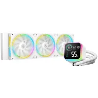 Система водяного охлаждения Deepcool LQ360 Wh ARGB Soc-AM5/AM4/1200/1700/1851 белый 4-pin 38.71dB Al LCD 350W 1840gr Ret (R-LQ360-WHDSMC-G-1)