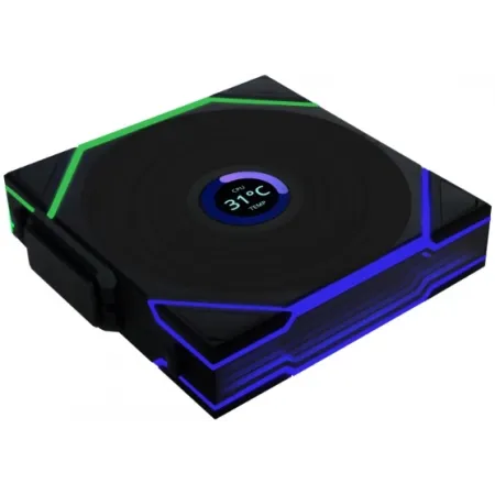 Вентилятор для корпуса Lian-Li Uni Fan TL Wireless LCD 120 LCD ARGB 120х124x28 черный 4-pin 27дБ (G99.12TLLCD1W1B.R0) Ret