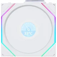Вентилятор для корпуса Lian-Li Uni Fan TL Wireless LCD 120 LCD ARGB 120х124x28 белый 4-pin 27дБ (G99.12TLLCD1W1W.R0) Ret