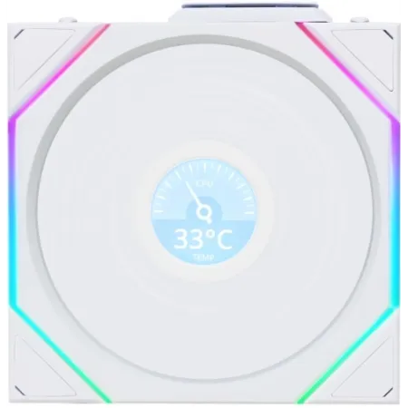 Вентилятор для корпуса Lian-Li Uni Fan TL Wireless LCD 120 LCD ARGB 120х124x28 белый 4-pin 27дБ (G99.12TLLCD1W1W.R0) Ret
