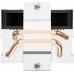 Устройство охлаждения(кулер) PcCooler R200P Soc-AM5/AM4/1200/1700/1851 серебристый/черный 4-pin 30dB Al+Cu 110W Ret (R200P-XXNWYX-US)