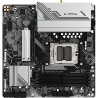 Материнская плата Gigabyte B650M GAMING PLUS WF SocketAM5 AMD B650 4xDDR5 mATX AC`97 8ch(7.1) 2.5Gg RAID+HDMI+DP