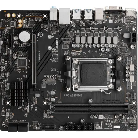 Материнская плата MSI PRO A620M-B SocketAM5 AMD A620 2xDDR5 mATX AC`97 8ch(7.1) 2.5Gg RAID+VGA+HDMI
