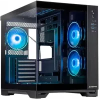 Корпус Chieftec Visio черный без БП ATX 2x80mm 4x120mm 2x140mm 1xUSB2.0 2xUSB3.0 audio bott PSU