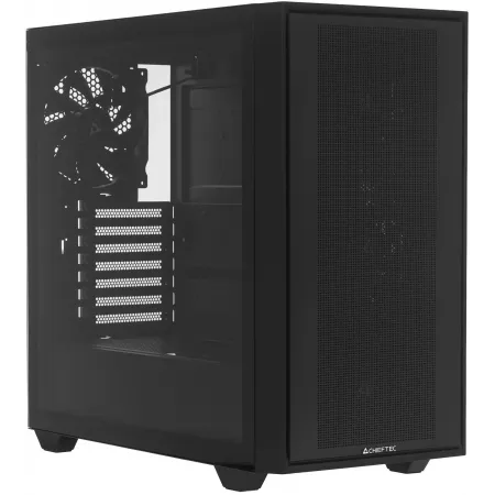 Корпус Chieftec Night Hunter черный без БП ATX 4x140mm audio bott PSU