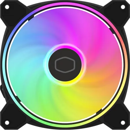 Вентилятор для корпуса Cooler Master MasterFan MF140 Halo2 ARGB 140х140x25 черный 4-pin 27дБ (MFL-B4DN-16NP2-R2) Ret Вентилятор для корпуса Cooler Master MasterFan MF140 Halo2 ARGB 140х140x25 черный 4-pin 27дБ (MFL-B4DN-16NP2-R2) Ret