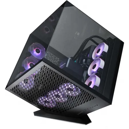 Корпус Azza CUBE PLUS черный без БП ATX 6x120mm 2xUSB3.0 audio bott PSU