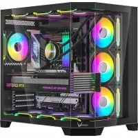 Корпус Formula Crystal Z6 Floe черный без БП ATX 2xUSB3.0 audio bott PSU