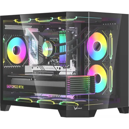Корпус Formula Crystal Z6M Floe черный без БП ATX 4x120mm 2xUSB3.0 audio bott PSU