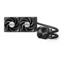 Система водяного охлаждения Montech HyperFlow Silent 240 Soc-AM5/AM4/1200/1700/1851 черный 4-pin 24.8dB Al 310W Ret (HS240BK)