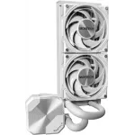 Система водяного охлаждения Montech HyperFlow Silent 240 Soc-AM5/AM4/1200/1700/1851 белый 4-pin 24.8dB Al 310W Ret (HS240WH)