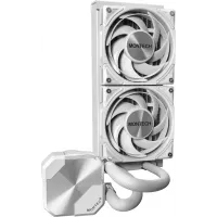 Система водяного охлаждения Montech HyperFlow Silent 240 Soc-AM5/AM4/1200/1700/1851 белый 4-pin 24.8dB Al 310W Ret (HS240WH)