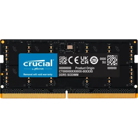 Память DDR5 32GB 5600MHz Crucial CT32G56C46S5 RTL PC5-44800 CL46 SO-DIMM 262-pin 1.1В single rank Ret