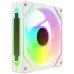 Вентилятор для корпуса Bloody CF-12 LCD ARGB 120х120x25 белый 4-pin 32дБ (упак.:1шт) (CF-12-ARGB120-WH) Ret