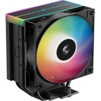 Устройство охлаждения(кулер) Deepcool AG400 Bk V2 ARGB Soc-AM5/AM4/1200/1700/1851 черный 4-pin 31.6dB Al+Cu 220W 643gr Ret (R-AG400-BKAMMN-GJD)