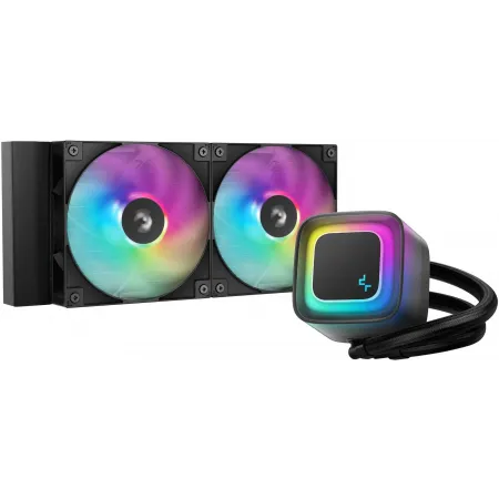 Система водяного охлаждения Deepcool LE240 V2 ARGB Soc-AM5/AM4/1200/1700/1851 черный 4-pin 28.2-31.6dB Al 220W 1359gr Ret (R-LE240-BKAMMC-G-2)