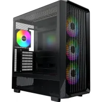 Корпус Montech X5 черный без БП ATX 4x120mm 1xUSB2.0 1xUSB3.0 audio bott PSU