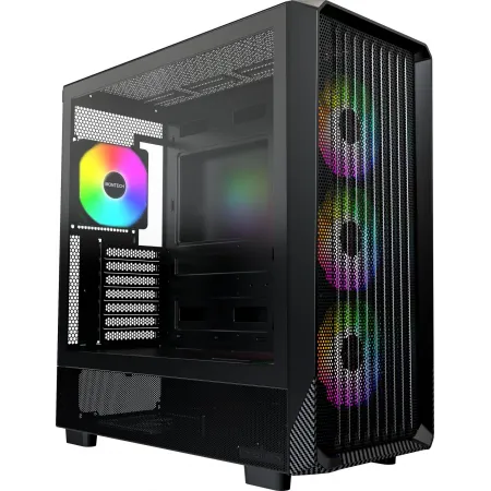 Корпус Montech X5 черный без БП ATX 4x120mm 1xUSB2.0 1xUSB3.0 audio bott PSU