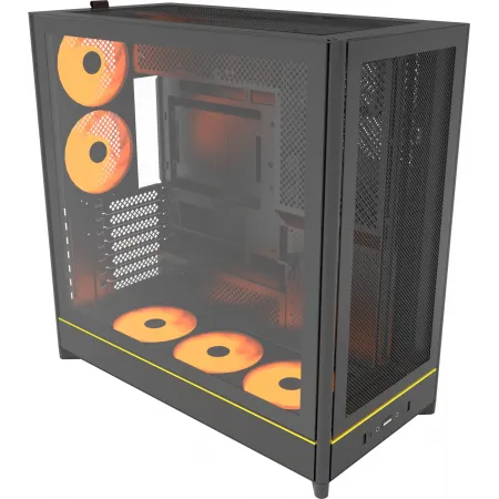 Корпус Montech HS01 PRO черный без БП ATX 5x120mm 2xUSB3.0 1xUSB3.1 audio