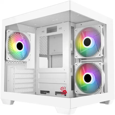 Корпус Bloody CC-121 белый без БП mATX 7x120mm 1xUSB2.0 1xUSB3.0 audio Корпус Bloody CC-121 белый без БП mATX 7x120mm 1xUSB2.0 1xUSB3.0 audio