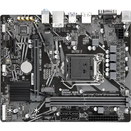 Материнская плата Gigabyte H510M S2H V3 2.0 Soc-1200 Intel Q470 2xDDR4 mATX AC`97 8ch(7.1) GbLAN+VGA+HDMI+DP