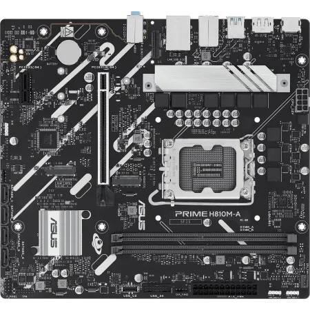 Материнская плата Asus PRIME H810M-A-CSM Soc-1851 Intel H810 2xDDR5 mATX AC`97 8ch(7.1) GbLAN RAID+HDMI+DP
