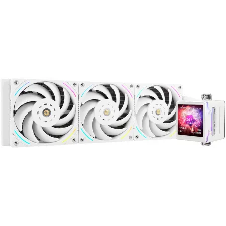 Система водяного охлаждения Thermalright Elite Vision 360 ARGB Soc-AM5/AM4/1200/1700/1851 белый 4-pin 27.7dB Al LCD Ret (E-VISION-360-WH-ARGB)
