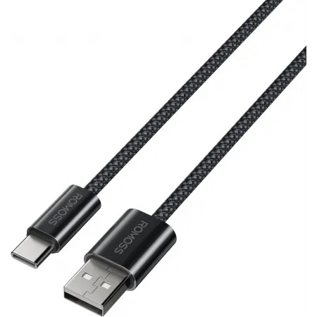 Кабель Romoss CB3038 1746960 ver2.0 USB (m)-USB Type-C (m) 1.2м черный