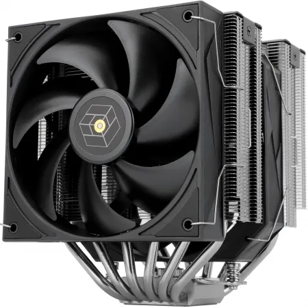 Устройство охлаждения(кулер) Thermalright Royal Knight 120 Soc-AM5/AM4/1200/1700/1851 серебристый/черный 4-pin 28.4dB Al+Cu Ret (RK120)