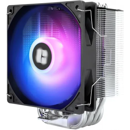 Устройство охлаждения(кулер) Thermalright Burst Assassin 120 SE ARGB Soc-AM5/AM4/1200/1700/1851 серебристый/черный 4-pin 25.6dB Al+Cu 510gr Ret (BA120-SE-ARGB)