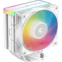Устройство охлаждения(кулер) Deepcool AG400 Wh V2 ARGB Soc-AM5/AM4/1200/1700/1851 белый 4-pin 31.6dB Al+Cu 220W 643gr Ret (R-AG400-WHAMMN-GJD)