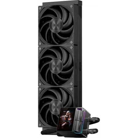 Система водяного охлаждения PcCooler DS360 Display Soc-AM5/AM4/1200/1700/1851 черный 4-pin Al LCD 310W Ret (DS360-BKNWXY-GL)