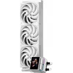 Система водяного охлаждения PcCooler DS360 Display Soc-AM5/AM4/1200/1700/1851 белый 4-pin Al LCD 310W Ret (DS360-WHNWXY-GL)