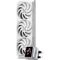 Система водяного охлаждения PcCooler DS360 Display Soc-AM5/AM4/1200/1700/1851 белый 4-pin Al LCD 310W Ret (DS360-WHNWXY-GL)